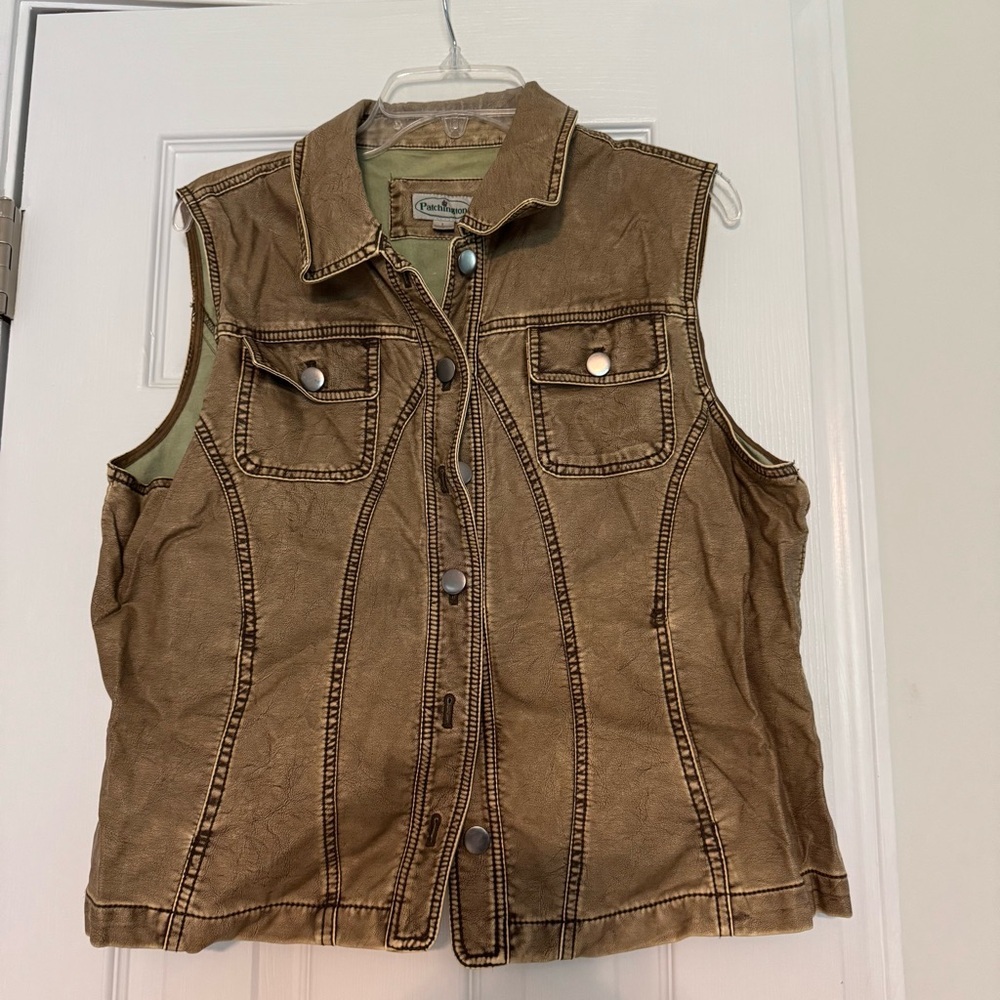 Patchington Metallic Brown Vest‎
